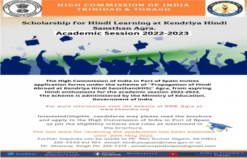 The High Commission of India invites applicants for 